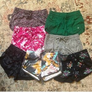 Colorful Ladies Athletic Shorts 
Seven (7) Pair of Colosseum Shorts Size M